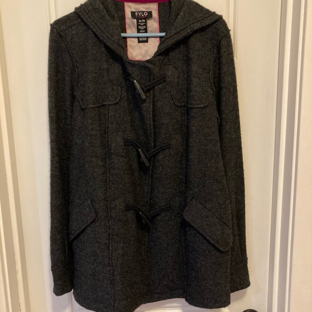 FYLO Women's Charcoal Utility Jacket